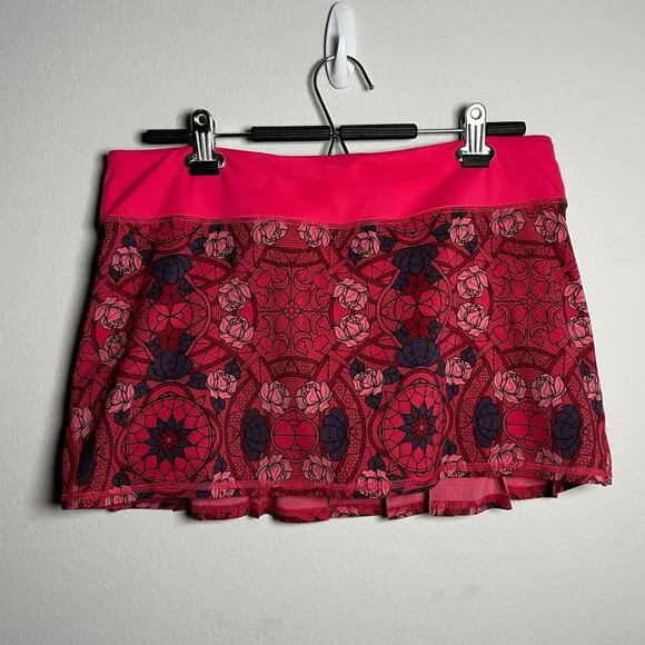 Lululemon Athletica Prisma Multi Guava Lava Boom Juice Pace Setter Skort Size 10