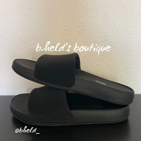 lululemon Restfeel Women’s Slide in Black/Graphite Grey Size 10 Brand New NWT