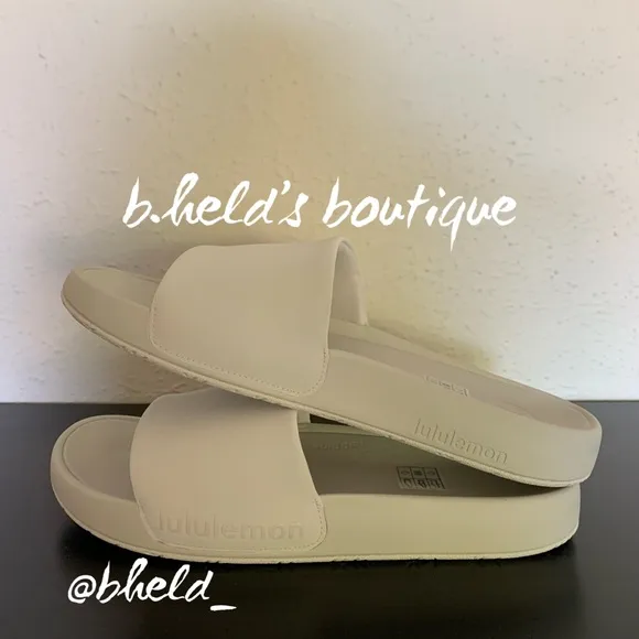 lululemon Restfeel Women’s Slide in Bone (Cream/Off-White) Size 10 New NWT
