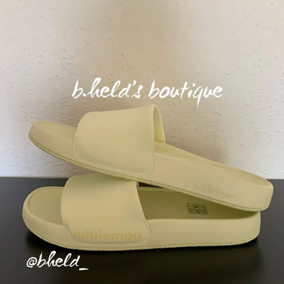 lululemon Restfeel Women’s Slide in Lemon Ice Yellow Size 7 Brand New NWT