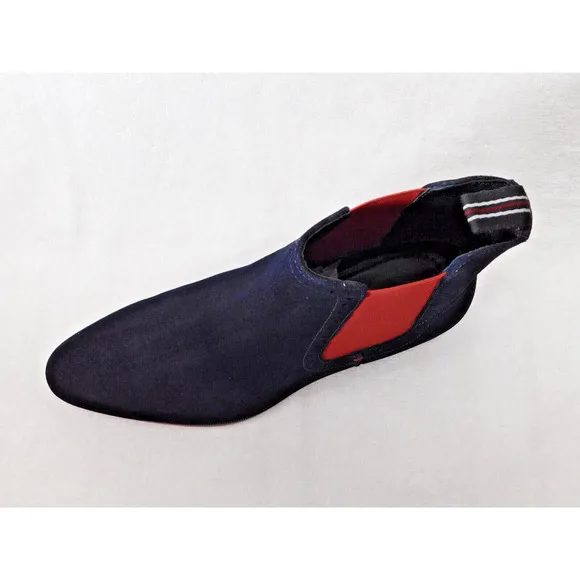 M80 Carlos Deep Blue Leather Mantra Chelsea Boots 7.5 D