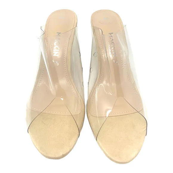 Mackin J Slip On Chunky Clear Sandals Size 11