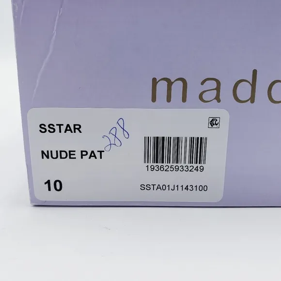 Madden Girl STAR Block Heel Platform Sandal Ankle Strap Square Toe Pink Size 10