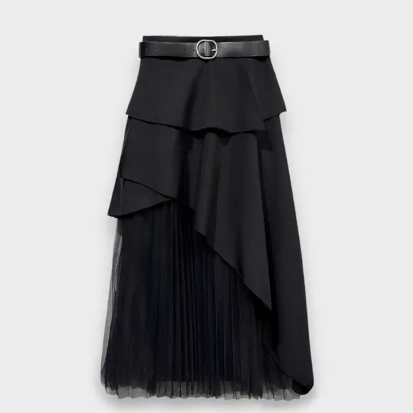 MADE IN ITALY BEAUTIFUL  LONG LAYERED MAXI SKIRT