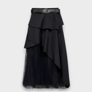 MADE IN ITALY BEAUTIFUL  LONG LAYERED MAXI SKIRT