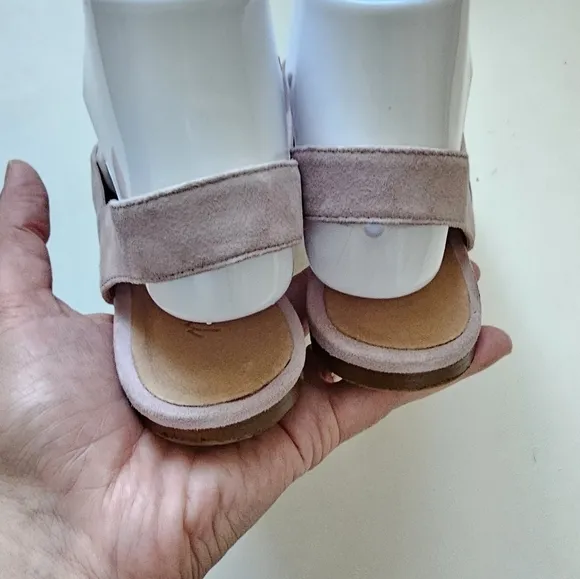 Madewell Ava Sling Back purple Suede Mule flats 8