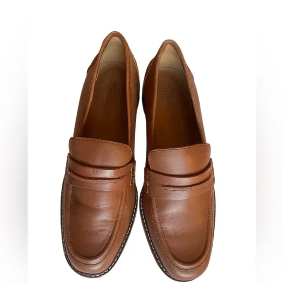 MADEWELL Corinne legalize brown loafers corpcore office slip leather size 7