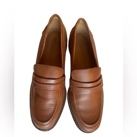 MADEWELL Corinne legalize brown loafers corpcore office slip leather size 7
