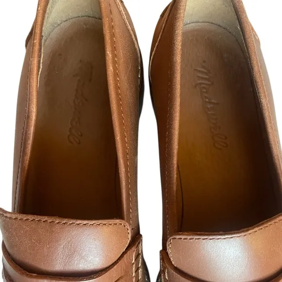 MADEWELL Corinne legalize brown loafers corpcore office slip leather size 7
