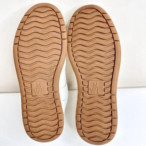 Madewell Court Sneakers in Colorblock Leather and Suede Ivory Multi SZ 8.5