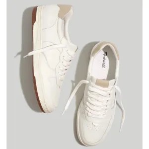 Madewell Court Sneakers in Colorblock Leather and Suede Ivory Multi SZ 8.5