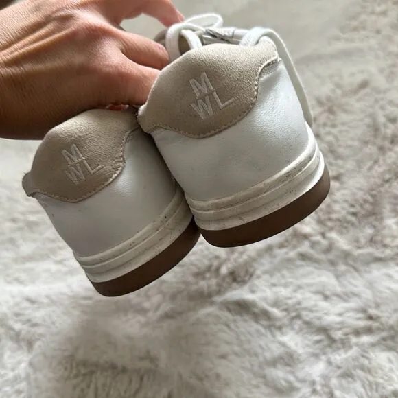 Madewell Court Sneakers in Colorblock Leather and Suede Size 11.5
