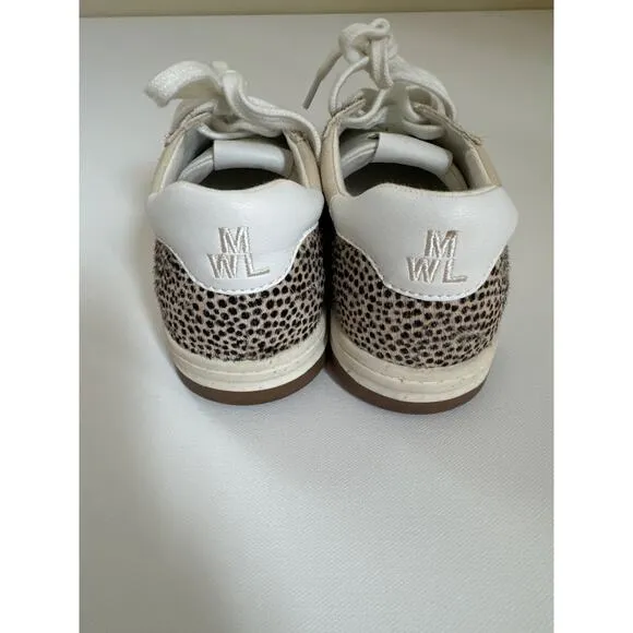 Madewell Court Sneakers in Spotted Calf Hair. Size 6