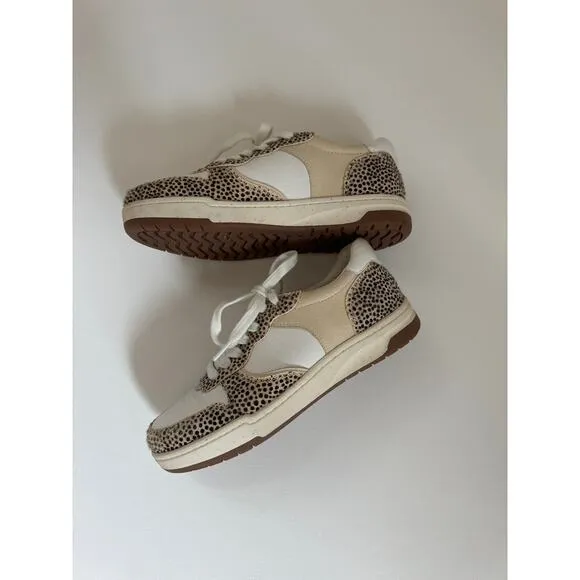 Madewell Court Sneakers in Spotted Calf Hair. Size 6