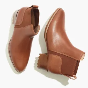 Madewell Kathleen Lugsole Leather Boots Cinnamon Sticks Light Brown Size 8.5