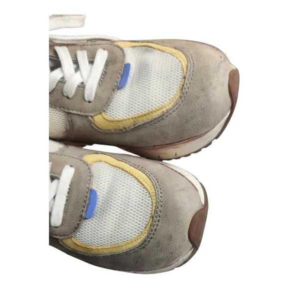 Madewell Kickoff Leather Trainer Sneakers in Distant Pumice Multi Size 7.5 Women