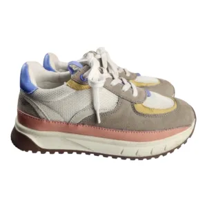 Madewell Kickoff Leather Trainer Sneakers in Distant Pumice Multi Size 7.5 Women