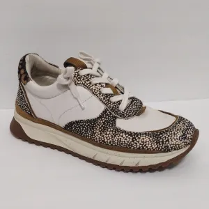 Madewell Kickoff Trainer Leather &amp; Spot Mix Calf Fur Sneakers Women's US 6