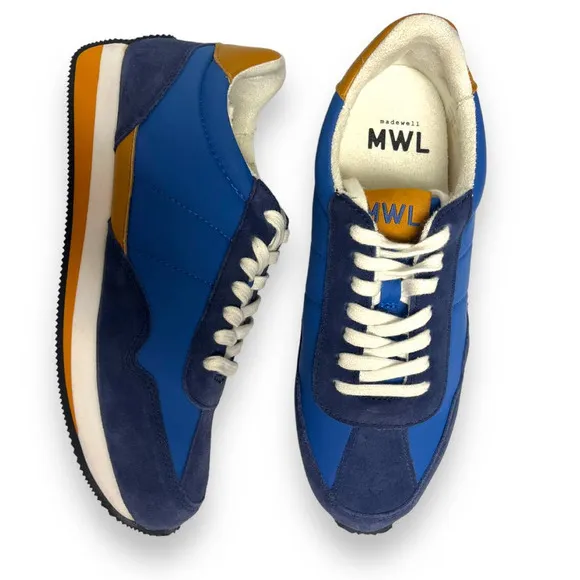 Madewell League Sneakers in Suede | Navy Blue | Womens 7.5