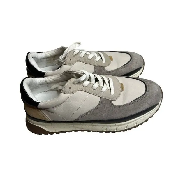 Madewell Mens $98 Kickoff Trainer Sneakers Canvas and Suede Sz 9.5 MD821