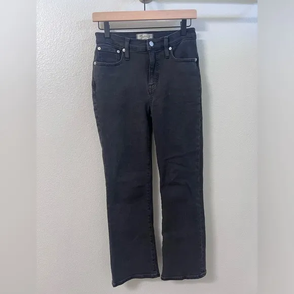 Madewell Mid-Rise Kick Out Crop Jean 26