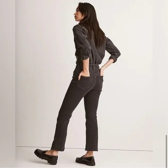 Madewell Mid-Rise Kick Out Crop Jean 26