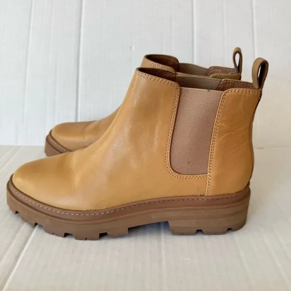 Madewell Paulette Chelsea Leather Ankle Boots