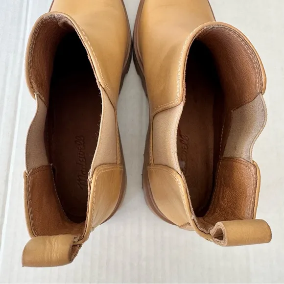 Madewell Paulette Chelsea Leather Ankle Boots