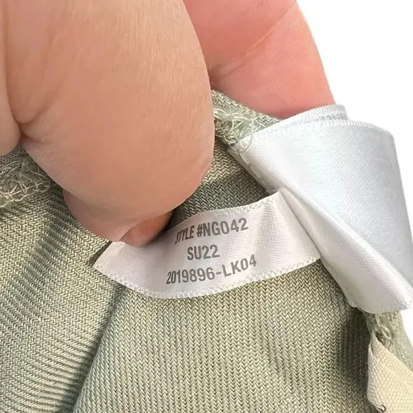 Madewell Plus Linen-Blend Curved-Hem Mini Skirt Forgotten Landscape Green 4X