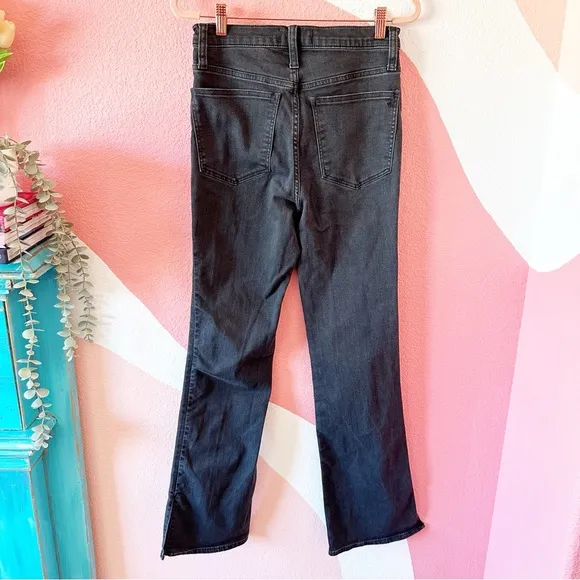 Madewell Roadtripper Skinny Flare Jeans Bellehaven Wash Slit Hem Edition 27