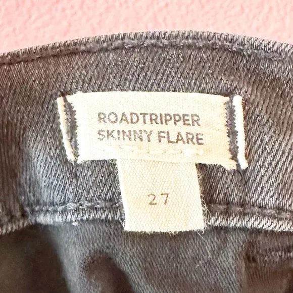 Madewell Roadtripper Skinny Flare Jeans Bellehaven Wash Slit Hem Edition 27