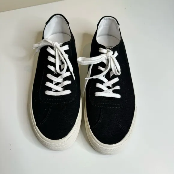 Madewell Sidewalk Low-Top Sneakers in black Canvas