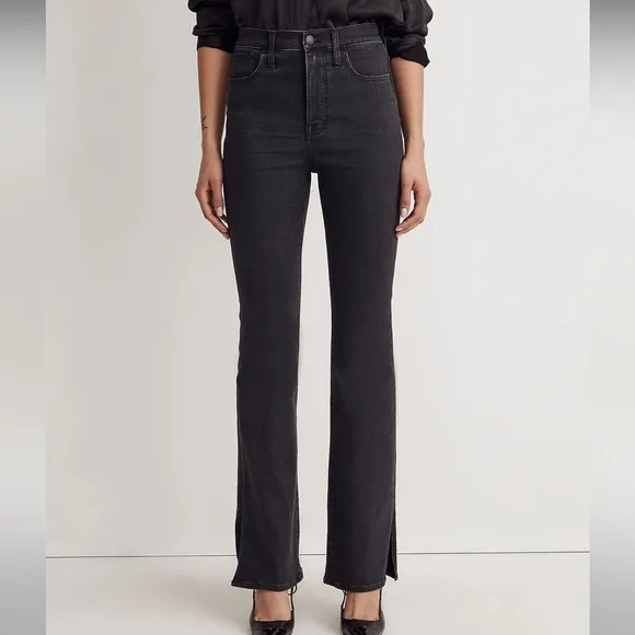 Madewell Skinny Flare Jeans in Bellhaven Wash: Slit-Hem Edition 23
