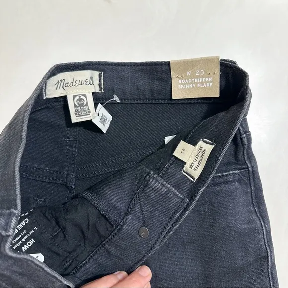 Madewell Skinny Flare Jeans in Bellhaven Wash: Slit-Hem Edition 23