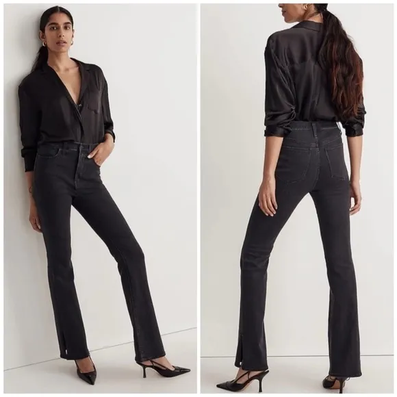 Madewell Skinny Flare Jeans in Bellhaven Wash: Slit-Hem Edition 24