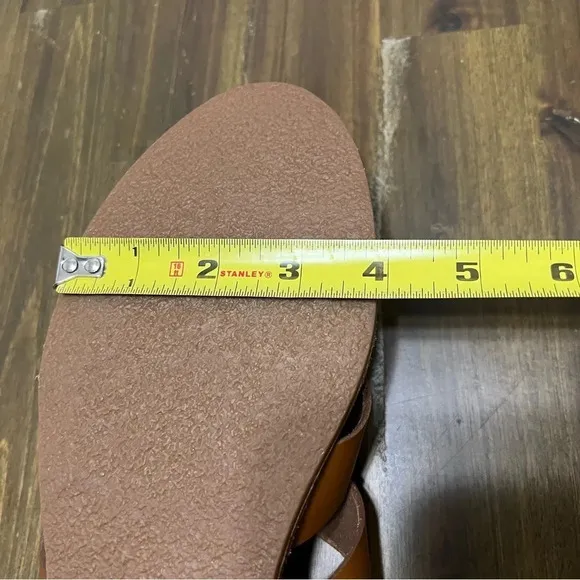 Madewell The Boardwalk Leather Weaven Slide Sandals