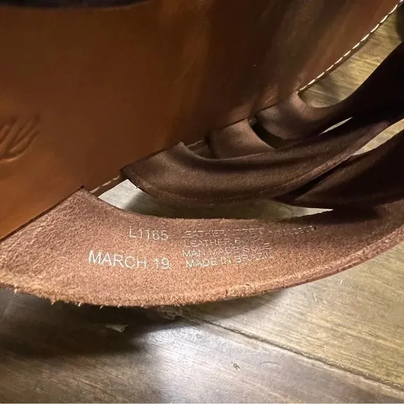 Madewell The Boardwalk Leather Weaven Slide Sandals