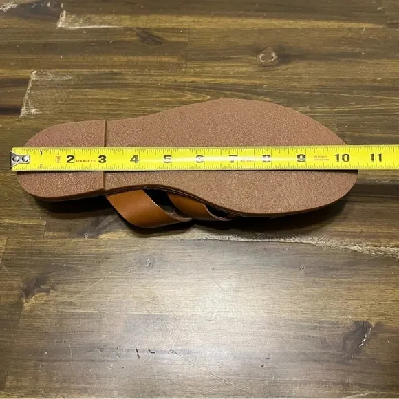 Madewell The Boardwalk Leather Weaven Slide Sandals
