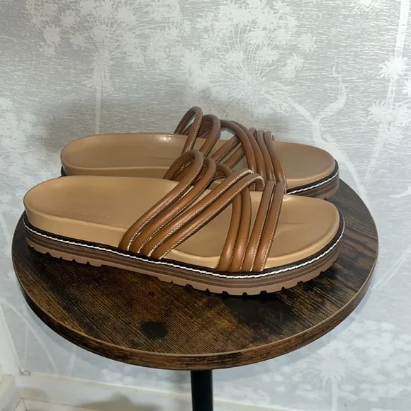Madewell The Charley Strappy Sandal Brown Size 8