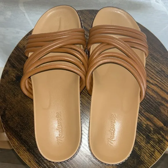 Madewell The Charley Strappy Sandal Brown Size 8