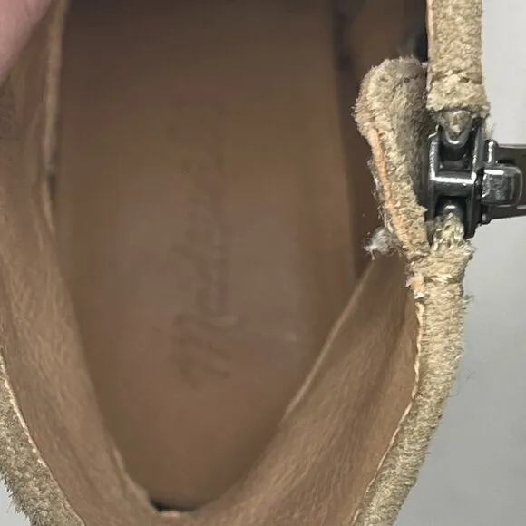Madewell The Mira Side-Seam Ankle Boots in Suede 6 tan