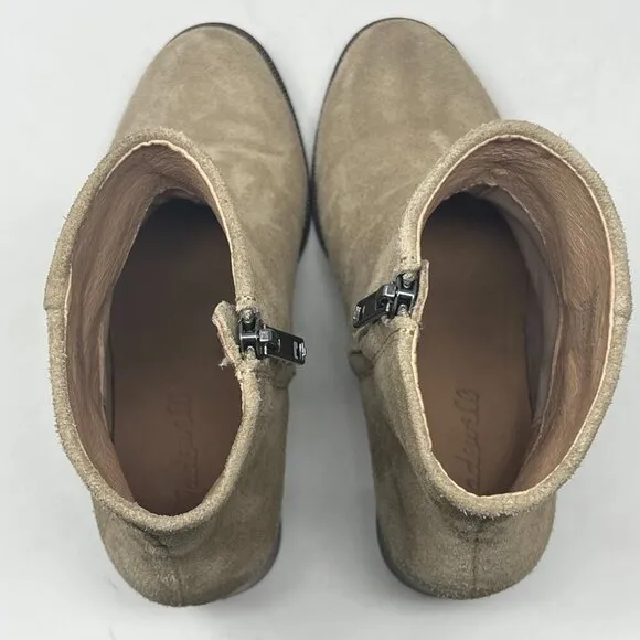 Madewell The Mira Side-Seam Ankle Boots in Suede 6 tan