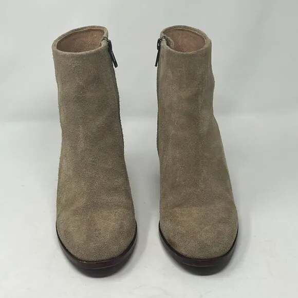 Madewell The Mira Side-Seam Ankle Boots in Suede 6 tan