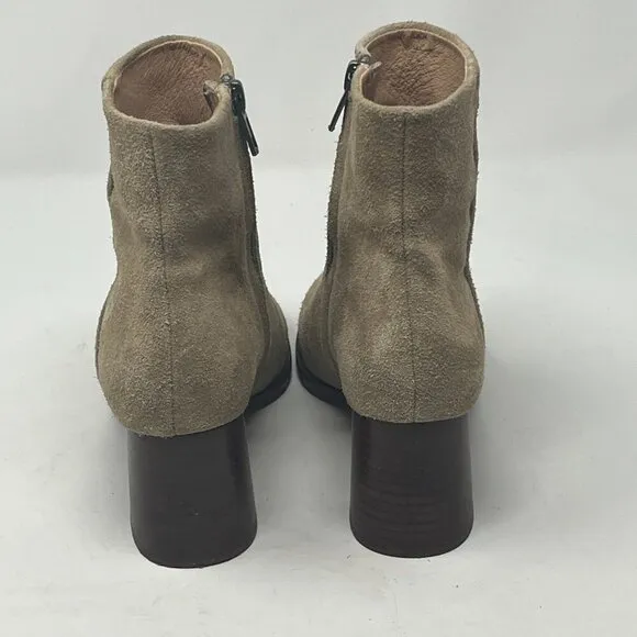 Madewell The Mira Side-Seam Ankle Boots in Suede 6 tan