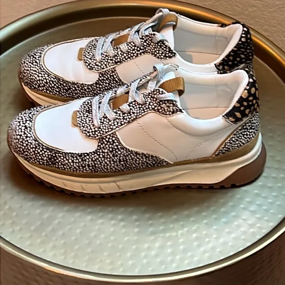 MADEWELL Trainer Sneakers in Leather and Spot Mix Calf Hair