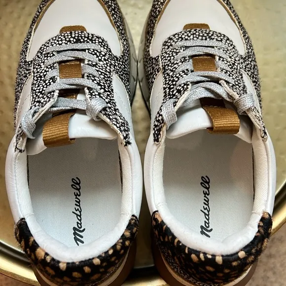 MADEWELL Trainer Sneakers in Leather and Spot Mix Calf Hair