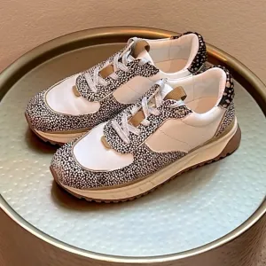 MADEWELL Trainer Sneakers in Leather and Spot Mix Calf Hair