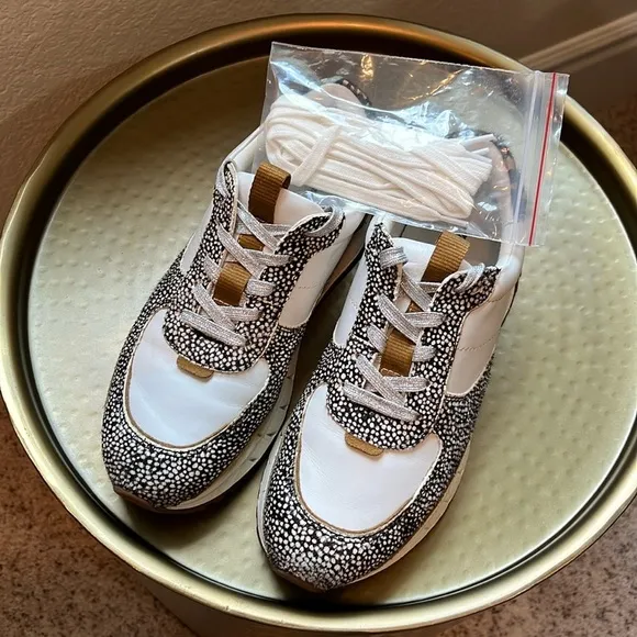 MADEWELL Trainer Sneakers in Leather and Spot Mix Calf Hair