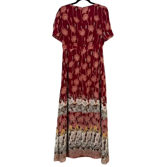 MADEWELL Tulip-Sleeve Maxi Dress in Tall Sunflowers Bright Sz 6