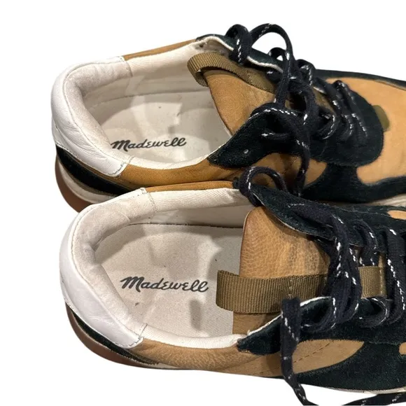 Madewell Unisex Kickoff Trainer Sneakers in Nubuck, Suede and Leather